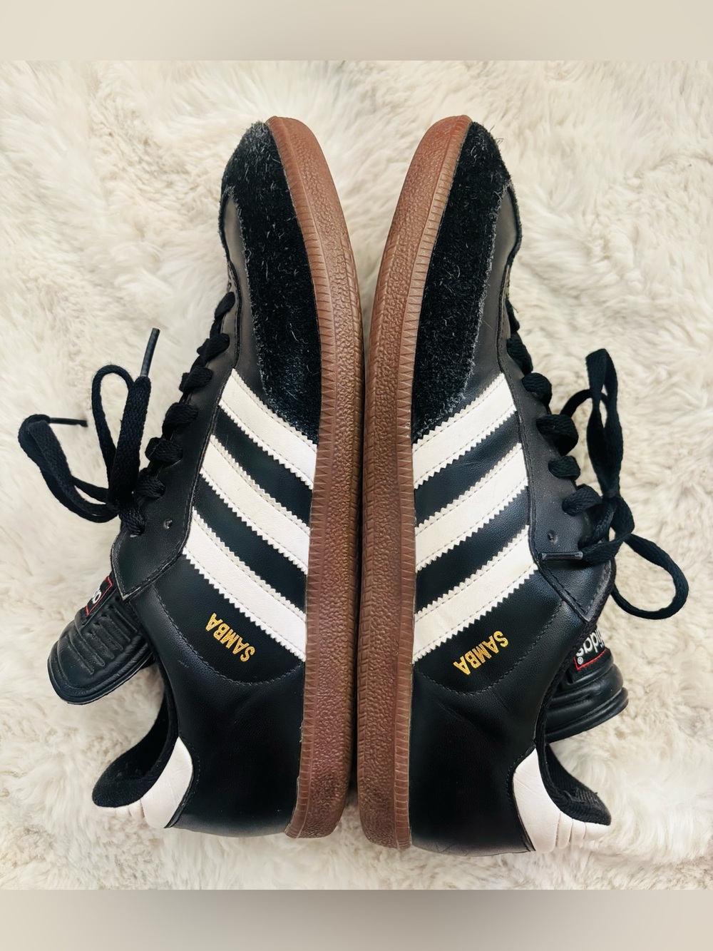 adidas SAMBA INDOOR SOCCER SHOES Black & White Size: 11 - Picture 5 of 7